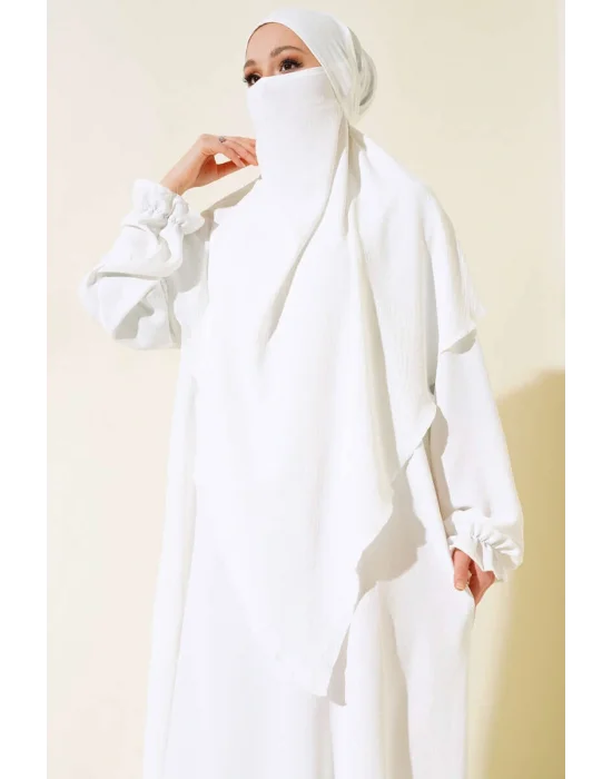 Sultan Model Geniş Peçeli Ferace Takım