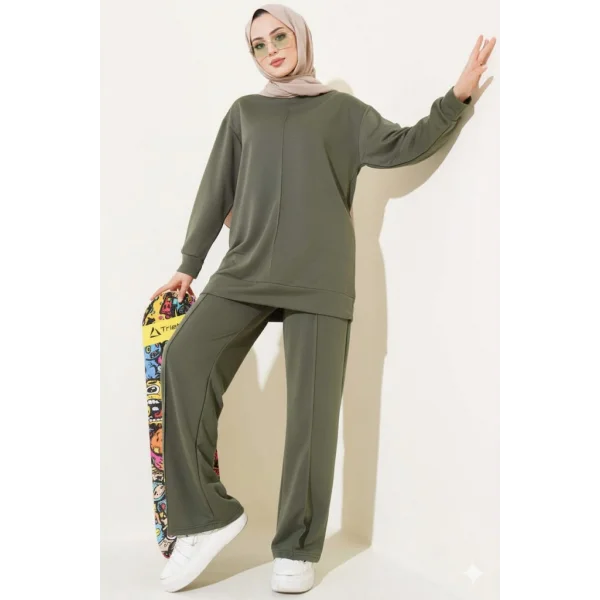 Haki Çımalı Basic İkili Eşofman Takım