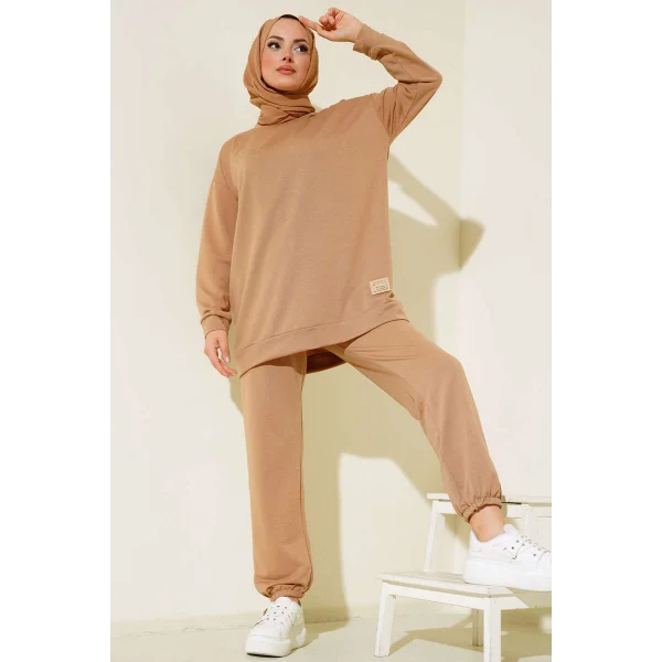 Latte Arma Detaylı Ribanalı Rahat Kesim İkili Takım