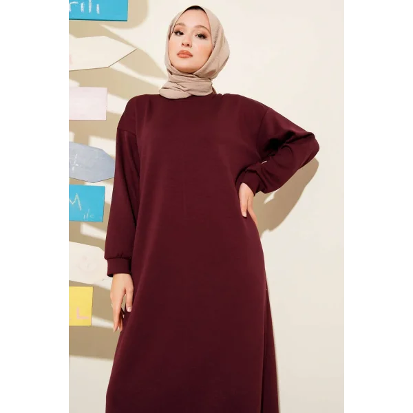 Loyşa Salaş Elbise Bordo