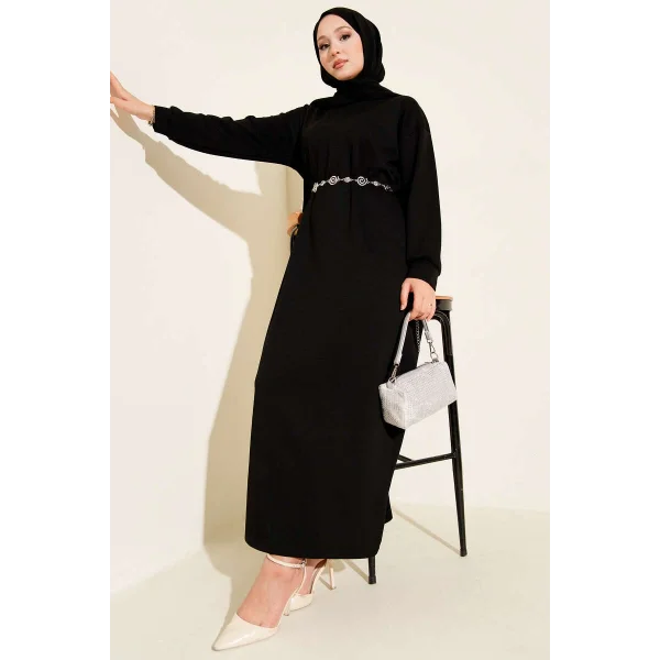 Loyşa Salaş Elbise Siyah