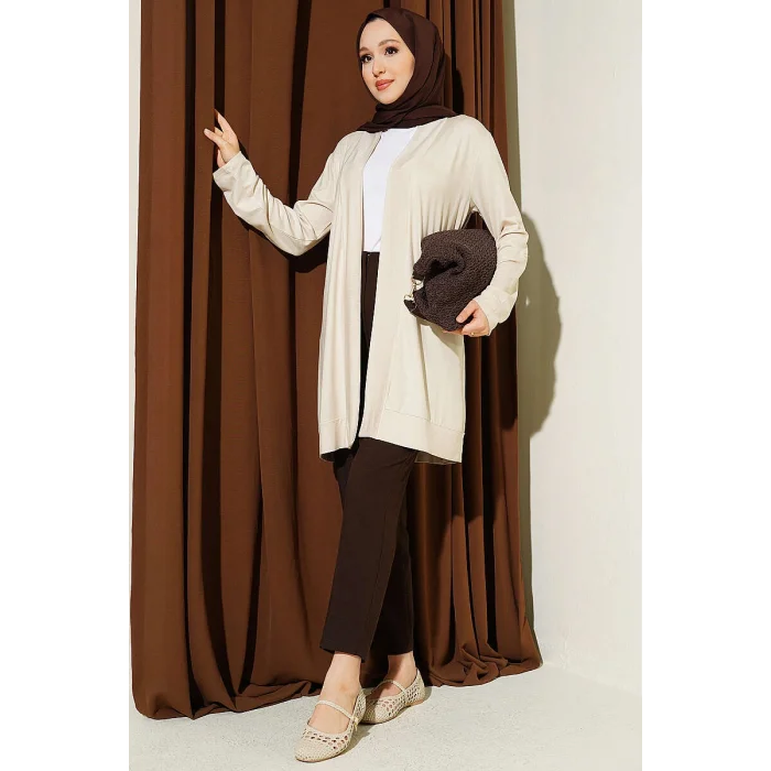 YAZGIMODA Düğmesiz Salaş Hırka