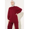 Bordo Çımalı Basic İkili Eşofman Takım