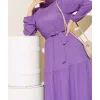 Bürümcük Kat Kat Elbise Lila
