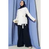 YAZGIMODA Çiçek İşlemeli Bağlamalı Kimono