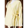 YAZGIMODA Çiçek İşlemeli Bağlamalı Kimono