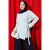 YAZGIMODA Çiçek İşlemeli Bağlamalı Kimono