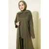 YAZGIMODA Hırkalı Basic Üçlü Takım Haki