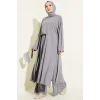 YAZGIMODA Hırkalı Basic Üçlü Takım Gri