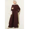 YAZGIMODA Hırkalı Basic Üçlü Takım Kahve
