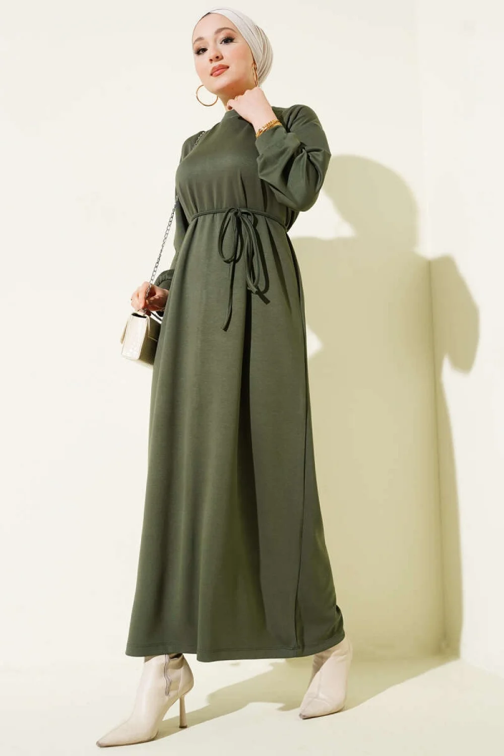 Loyşa Salaş Elbise Haki