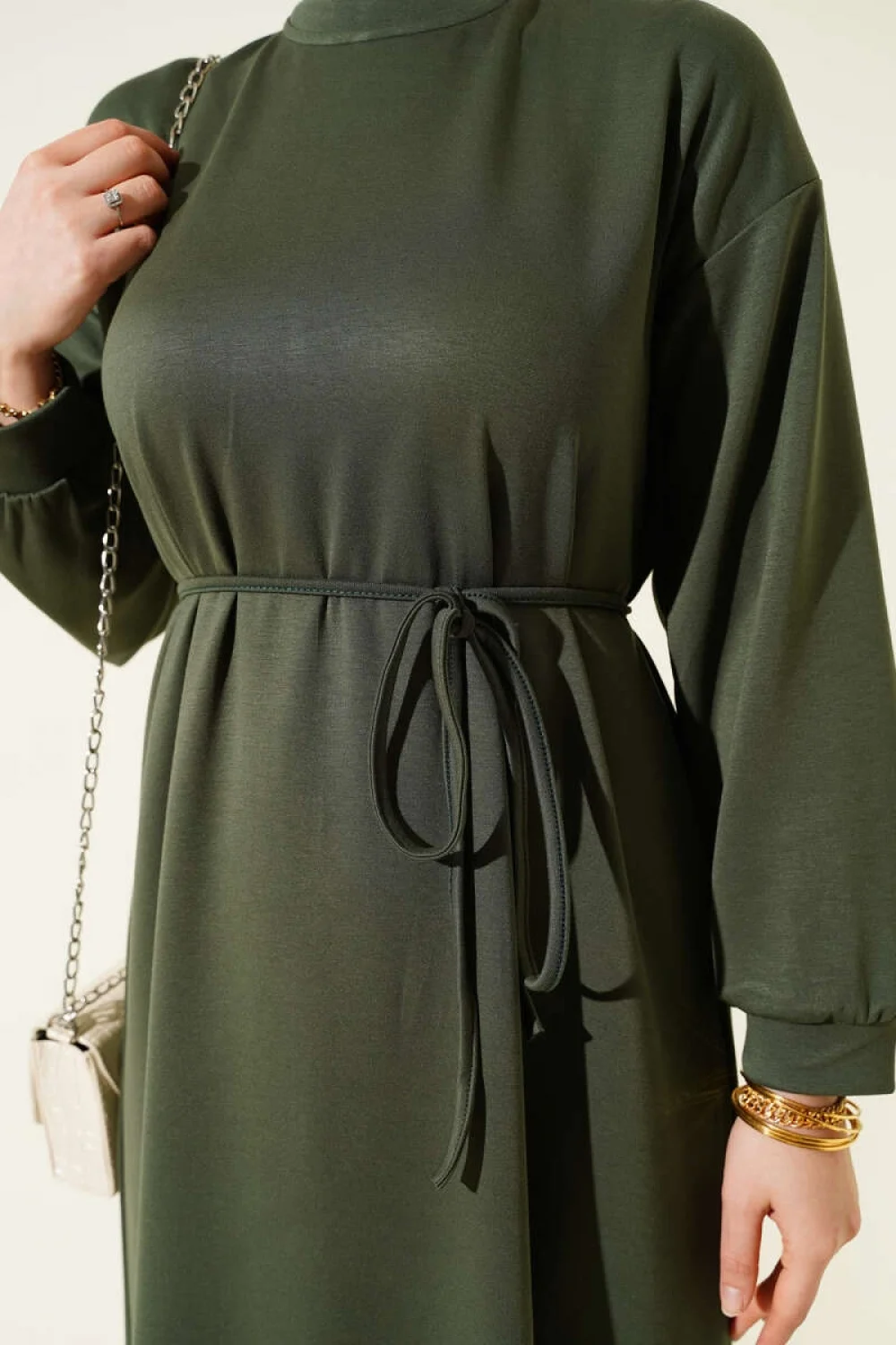 Loyşa Salaş Elbise Haki