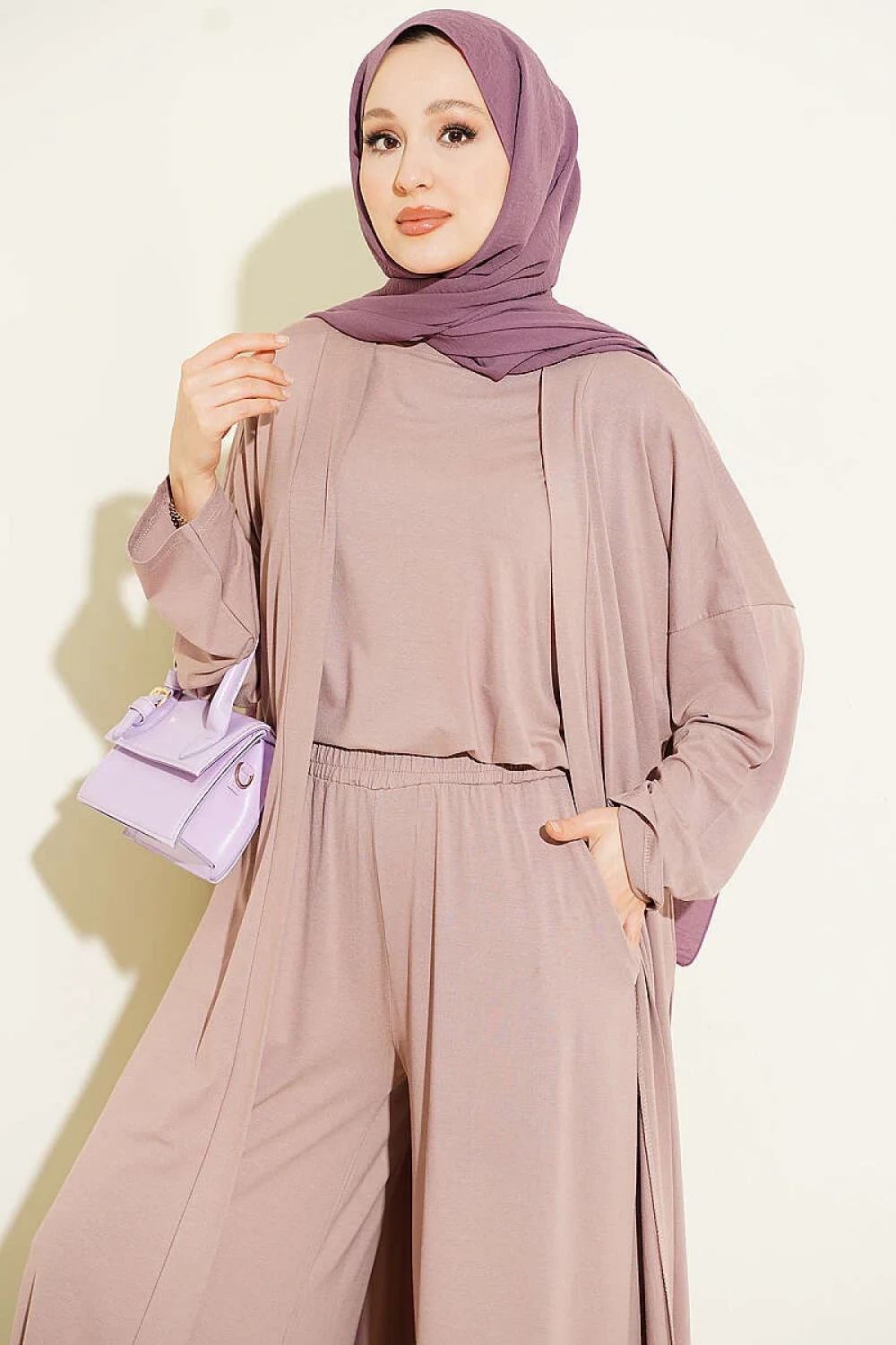 YAZGIMODA Hırkalı Basic Üçlü Takım
