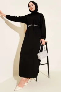 Loyşa Salaş Elbise Siyah