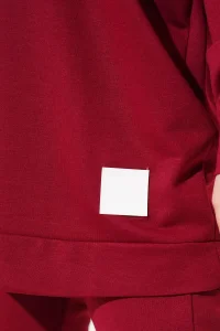 Bordo Arma Detaylı Ribanalı Rahat Kesim İkili Takım