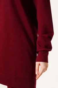 Bordo Çımalı Basic İkili Eşofman Takım