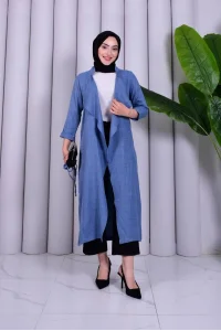 Yazgı Moda Şık Tasarım Kuşaklı Uzun Tunik