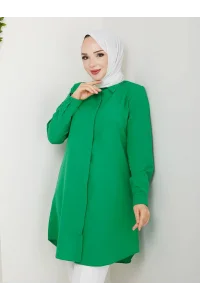 YAZGIMODA Uzun Kesim Klasik Gömlek Tunik