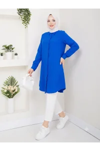 YAZGIMODA Uzun Kesim Klasik Gömlek Tunik