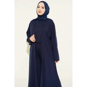 YAZGIMODA Hırkalı Basic Üçlü Takım Lacivert