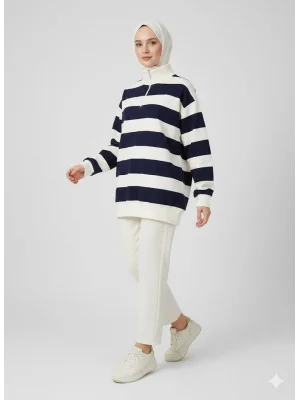 Çizgili Sweat