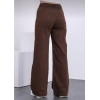 Kadın Kahverengi Bol Paça Jeans