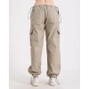 Kadın Bej Paraşüt Kargo Pantolon Pantolon