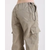 Kadın Bej Paraşüt Kargo Pantolon Pantolon