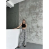 Kadın Leopar Desenli Bol Paça Pantolon