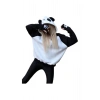 Kadın Siyah Beyaz Panda Sweatshirt