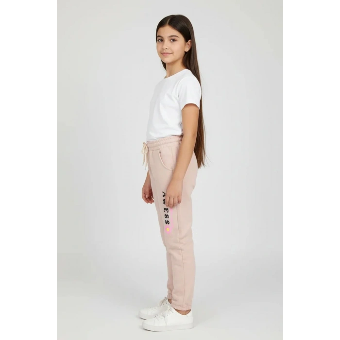 10-13 Yaş 2 İplik Eşofman Altı Pembe - 7260028.1576.