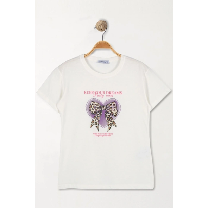 10-13 Yaş Çocuk Tişört Ekru - 7250200.1576.