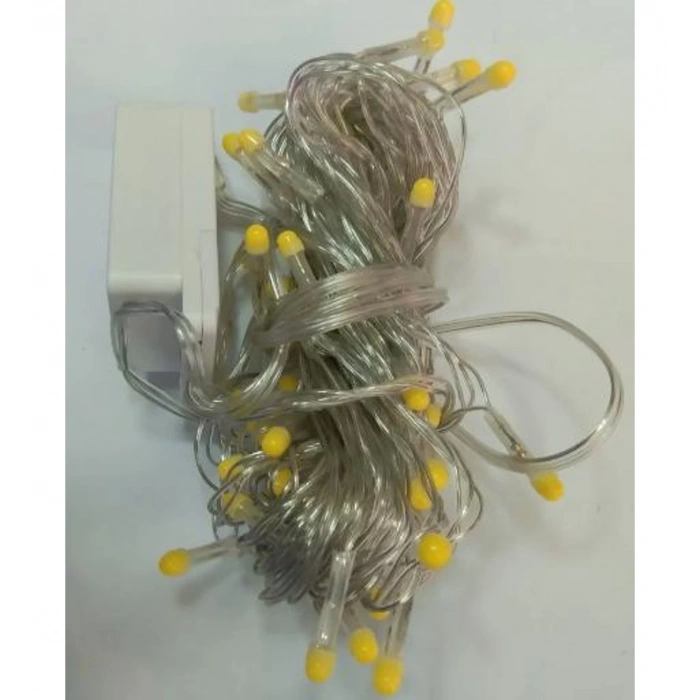 10m 100 Led Damla Uçlu Led Işık Beyaz Işık Şeffaf Kablo