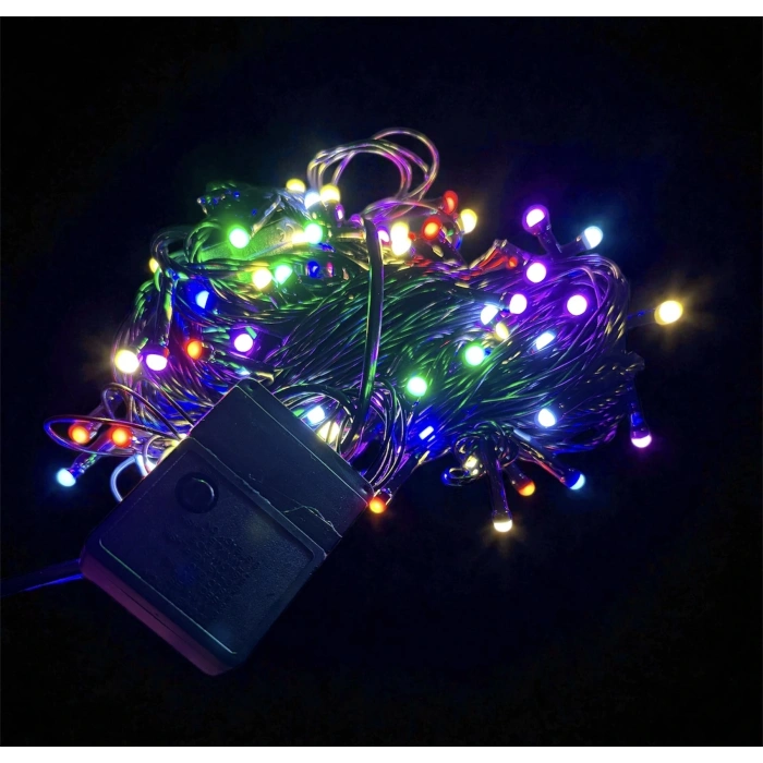 10m 100 Led Damla Uçlu Rgb Işık Siyah Kablo Mz-17-2