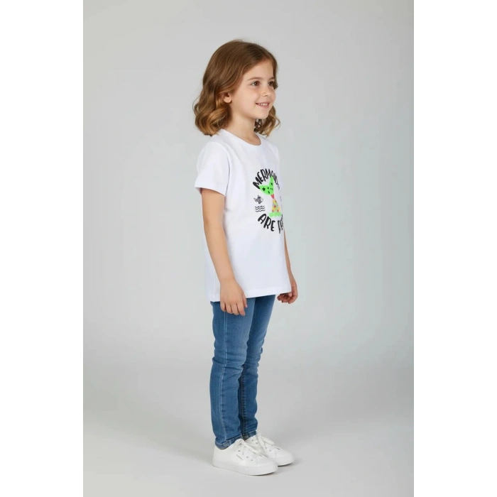 2-5 Yaş Çocuk Tişört Beyaz - 5250175.1576.