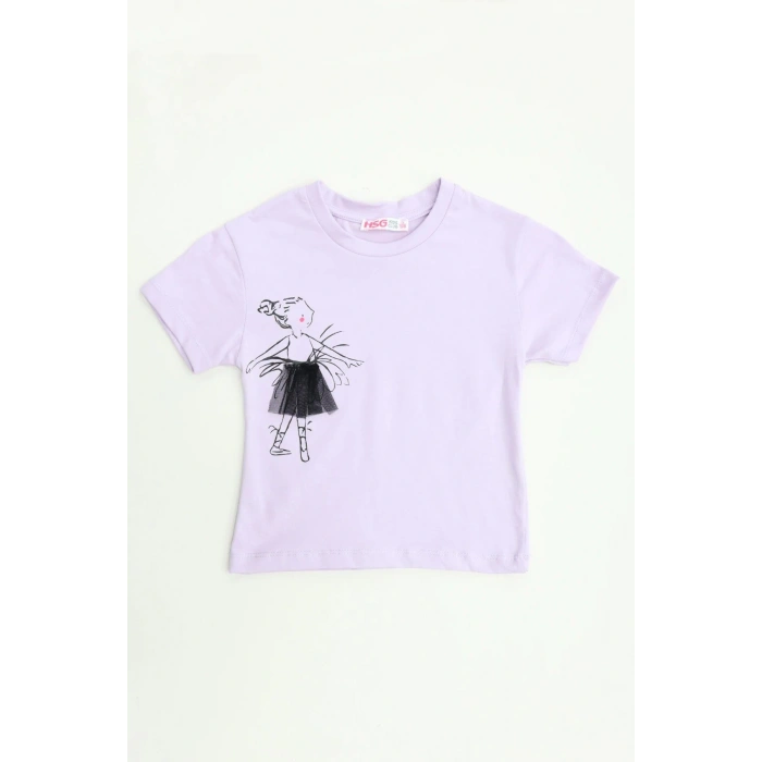 2-5 Yaş Çocuk Tişört Lila - 5252078.1576.