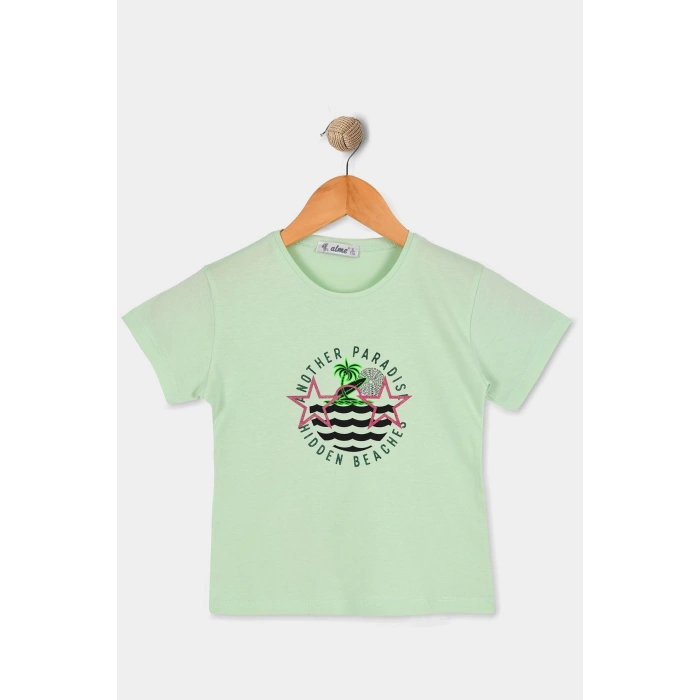 2-5 Yaş Çocuk Tişört Mint - 5250002.1576.