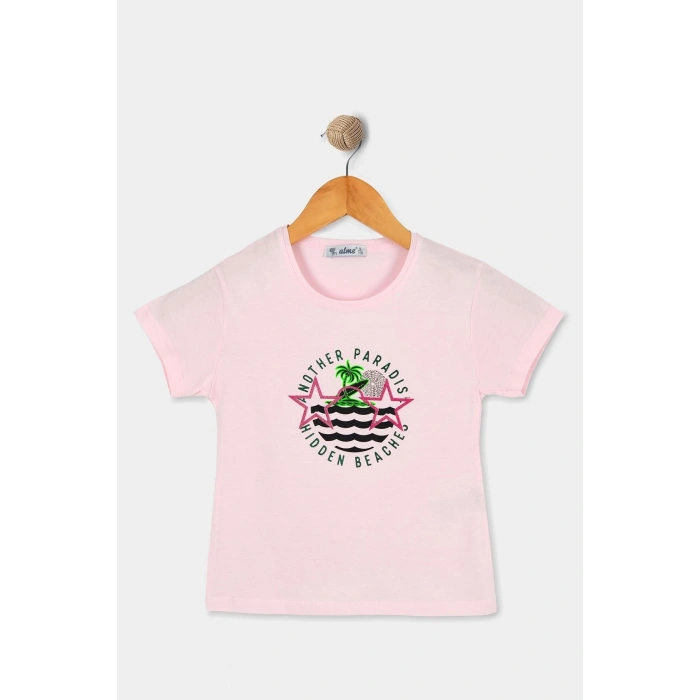 2-5 Yaş Çocuk Tişört Pembe - 5250002.1576.