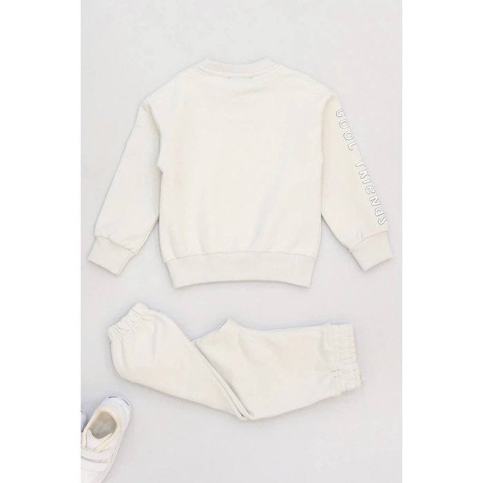 2-5 Yaş Şardonlu Yumoş Kumaş Takım Gri - 1264029.1576.