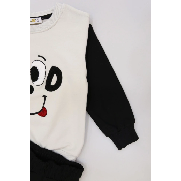 2-5 Yaş Şardonlu Yumoş Kumaş Takım Gri - 1264305.1576.