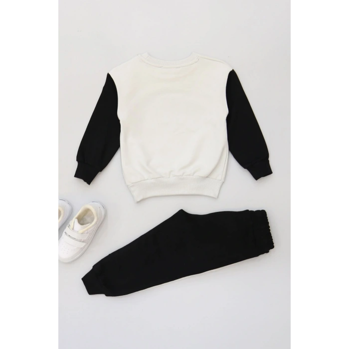 2-5 Yaş Şardonlu Yumoş Kumaş Takım Gri - 1264305.1576.