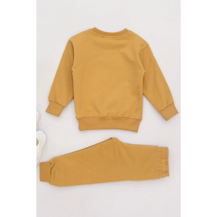 2-5 Yaş Şardonlu Yumoş Kumaş Takım Sütlükahve - 1264304.1576.