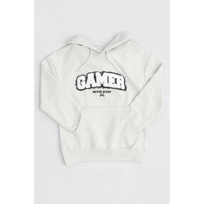 2 İp Şardonsuz Penye Çocuk Sweat 6-9 Yaş Gri - 2264203.1576.