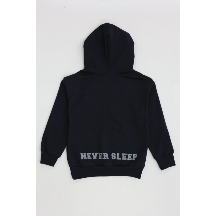 2 İp Şardonsuz Penye Çocuk Sweat 6-9 Yaş Lacivert - 2264203.1576.