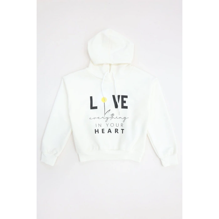 2 İp Şardonsuz Penye Sweat 5-8 Yaş Ekru - 6264271.1576.