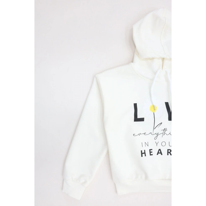 2 İp Şardonsuz Penye Sweat 5-8 Yaş Ekru - 6264271.1576.