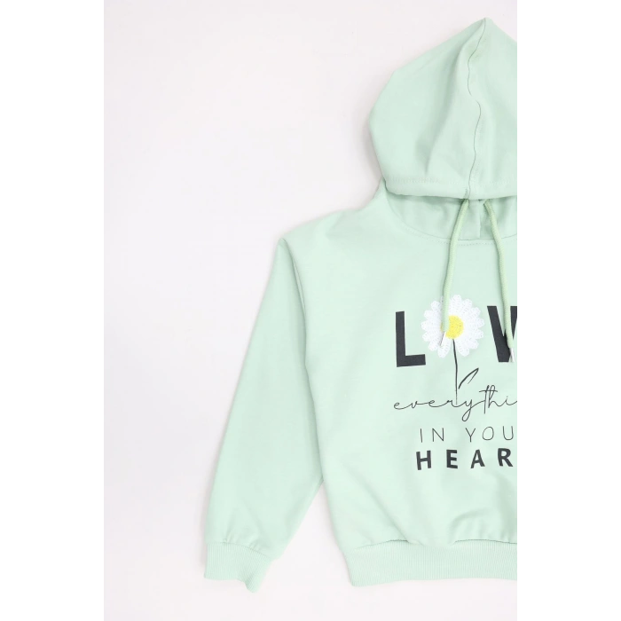 2 İp Şardonsuz Penye Sweat 5-8 Yaş Mint - 6264271.1576.