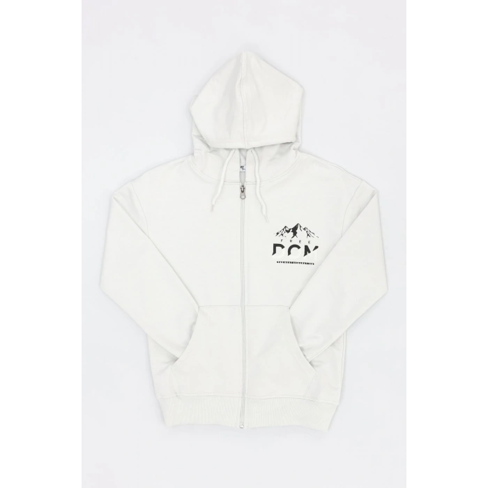 2 İplik 10-13 Yaş Kompak Fermuarlı Sweat Gri - 3264268.1576.