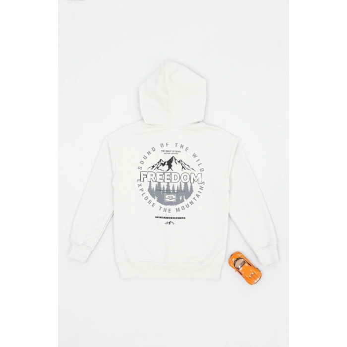 2 İplik 10-13 Yaş Kompak Fermuarlı Sweat Gri - 3264268.1576.