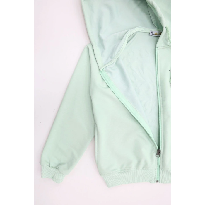 2 İplik 10 13 Yaş Kompak Fermuarlı Sweat Mint - 7264277.1576.